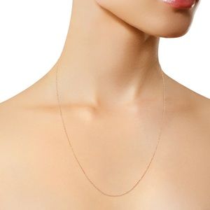 Haus of Brilliance Solid 10K Rose Gold Rope Chain Necklace Unisex 16”